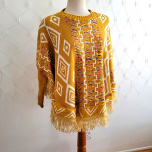 Rebozos y Mananitas Pancho Sweater / Pullover Sweater / Medium